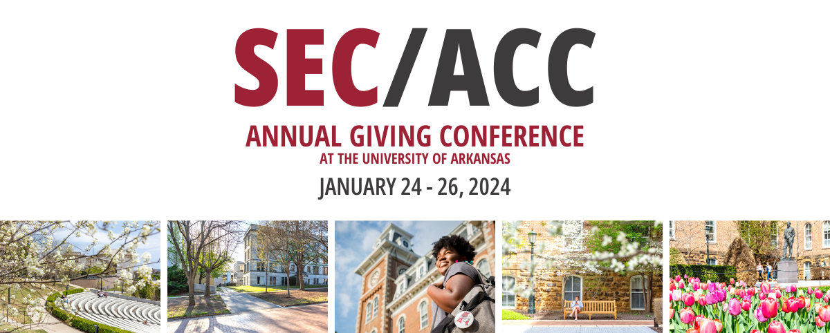SEC/ACC Annual Giving Conference at the University of Arkansas January 24-26, 2024
